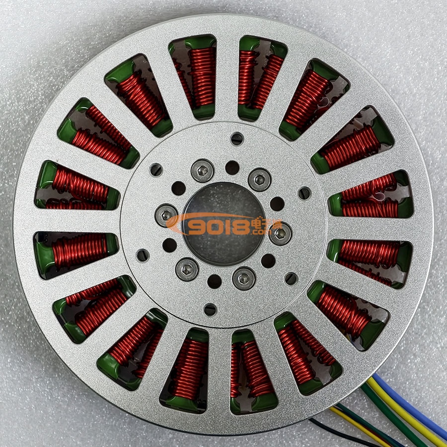 昊极11510/3.6Nm小空心轴盘式三相永磁无刷直流电机 扁平 多极 超薄 有感带霍尔马达