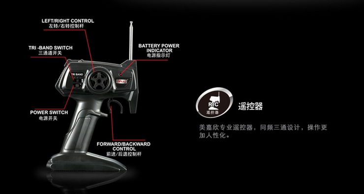 美嘉欣品牌 宝马原厂授权遥控车 1:14新款宝马X6 遥控玩具车